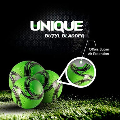 Western Star Soccer Ball Helix- Size 3 4 5 - Official Match Grade Soccer Balls - Attractive and Durable Design