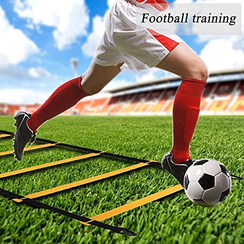 Agility Ladder Speed Training Ladder, Cones Football Training Equipment, Kids/AdultSports Fitness Training Set, with Resistance Parachute