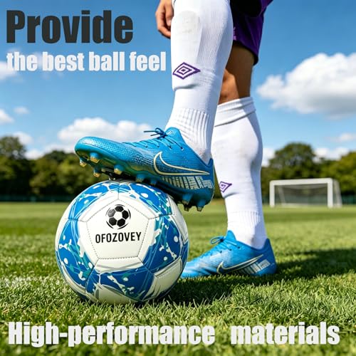 3-Pack Soccer Ball Size 5, Official Match Soccer Balls, with 3 Bags, 1 Pump and 2 Needles. Size 5 Soccer Ball for Indoor and Outdoor Training and competitions for Children and Teenagers