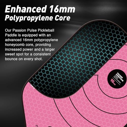 Pickleball Paddles 2026,Carbon Fiber Pickleball Paddle,16mm T700 High Grit & Spin, Professional Pickle Ball Paddles Set Designed for Ultimate Spin & Consistency