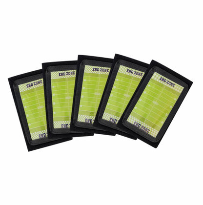Football Wristbands, Quarterback (QB) Play Wristbands for Plays, Playbook Wristband for Signs - 1Packs (Black) Give Away Ten Tactical Cards as a Gift (5, Adult (12+ Years))