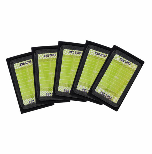 Football Wristbands, Quarterback (QB) Play Wristbands for Plays, Playbook Wristband for Signs - 1Packs (Black) Give Away Ten Tactical Cards as a Gift (5, Adult (12+ Years))