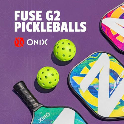 Onix Fuse G2 Outdoor Pickleball Balls USA Pickleball Approved - color: Neon Green, size: 3 Pack