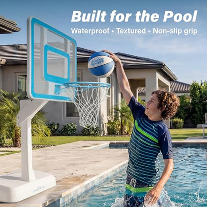 GoSports Water Basketballs 2 Pack - Choose Between Size 3 and Size 6, Great for Swimming Pool Basketball Hoops - style: Royal Blue Size 6 (9" D)