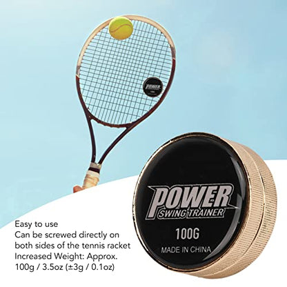 Tennis Racket Swing Weight Training Aid, Increase Hitting Force Correct Motion and Build Muscle Memory with 100g Weight for Fast Swing Speed