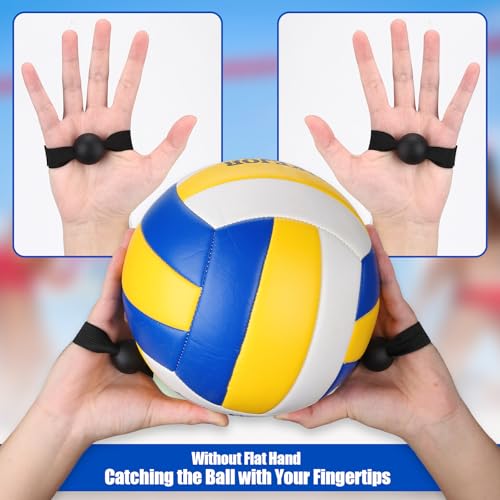 TOBWOLF Volleyball Spike Trainer, Elastic Self-Training Volleyballs Resistance Band, Volleyball Equipment Training Aid Improves Serving, Jumping, Arm Swing Mechanics and Spiking Power - color: Two Style Volleyball Spike Trainer(Can be Hung)