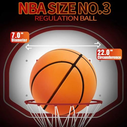 Silent Basketball Quiet Basketball High Density Soft Foam Low Noise Bouncing Ball for Quiet Dribbling Practice - size: size 3