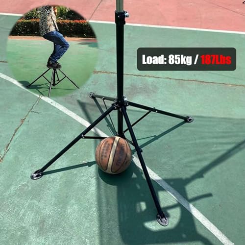 Basketball Shooting Machine Basketball Rebounder Net Return System, Adjustment Basketball Ball Return Attachment, Portable Basketball Shot Trainer, Indoor Outdoor Hoop Use