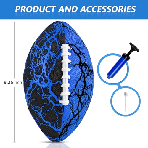 Jasonwell Waterproof Football Pool Toys - Strong Grip Soft Football for All-Weather Play Pool Games Beach Toys Water Footballs Outdoor Sports Toy Christmas Birthday Gifts for Kids Boys Teens Adults