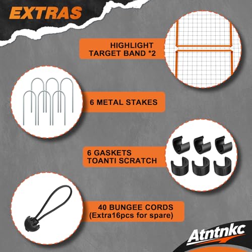 Baseball Rebounder Net 4x4.5FT with 5 Adjustable Angles,Pro Pitch Back Trainer for Volleyball/Softball/Soccer, Solo Practice for Ground, Line Drive & Fly Balls, Durable UV Resistant Net & Ste