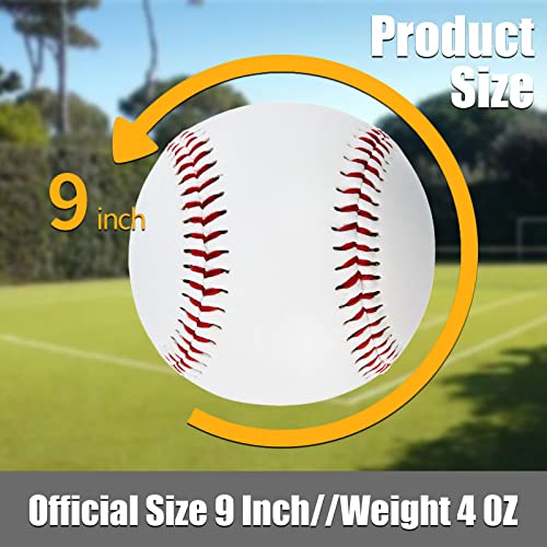 TeeBall 12 Pack Tballs Training 9 inch TeeBall Soft Baseballs for Training Safety Balls for Youth Coach Pitch Soft Baseballs for Beginners