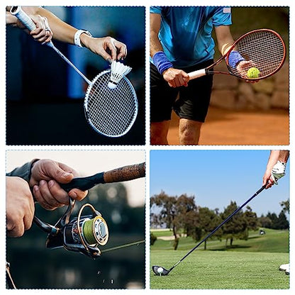 PATIKIL Badminton Grip Cushion Wrap PE Tennis Racket Grip Tape Backing Film Handle Anti Skid Cushion Accessories - color: Fuchsia
