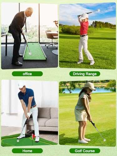 Retractable Golf Swing Trainer with Arm Band - Click Stick Golf Training Aid, Right/Left -Handed Golf Swing Practice Stick for Chipping & Hitting, Portable Indoor Outdoor Golf Practice Stick - style: Right-Handed Golf Swing Trainer