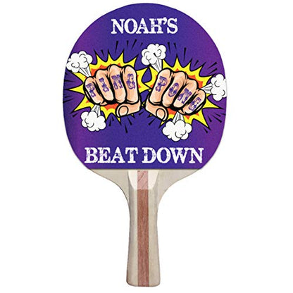 Infusion Custom Colorful Design Ping Pong Paddle, Premium 5 Ply Direct Imprint Personalization on Table Tennis Racket - color: PP120-47