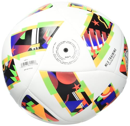 adidas Unisex MLS Soccer Ball - color: White/Black/Solar Gold, size: 5