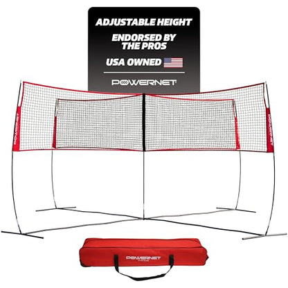 PowerNet Four Square Volleyball Net, Fun New Game, Play at The Park or Beach, 2 Versions - style: Standalone Four Square