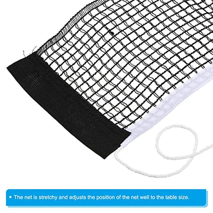 PATIKIL Table Tennis Net Replacement, Ping Pong Net String Tension Equipment Accessories Polyester Cotton for Indoor Outdoor
