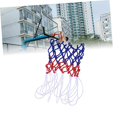 KOMBIUDA 2pcs Standard Braided Basketball Net Bag Rebound Net for Sports Weatherproof and Strong