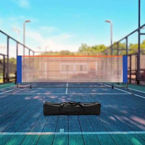 Generic Pickleball Net Portable Pickleball Net for Driveways Pickleball Net System with Metal Frame Includes Carrying Bag and Easy Assembly Made of Po - size: 3.1m