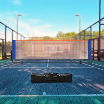 Generic Pickleball Net Portable Pickleball Net for Driveways Pickleball Net System with Metal Frame Includes Carrying Bag and Easy Assembly Made of Po - size: 3.1m