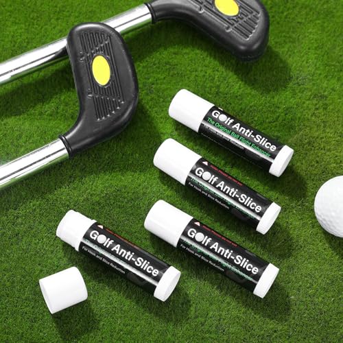 Halloscume 4 Pcs Golf Anti-Slice Anti-Slick Stick Compound for Clubs Boosts Distance and Increases Accuracy Gift for Golfer Supply - style: Classic Style