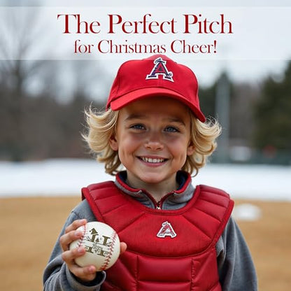 Personalized Baseball Ball with Custom Name, Engraved Ball, Personalized Baseball Gifts for Team, Coach, Player, Senior, Custom Award Trophy, Engraved Gift Thank You Coach - style: Christmas