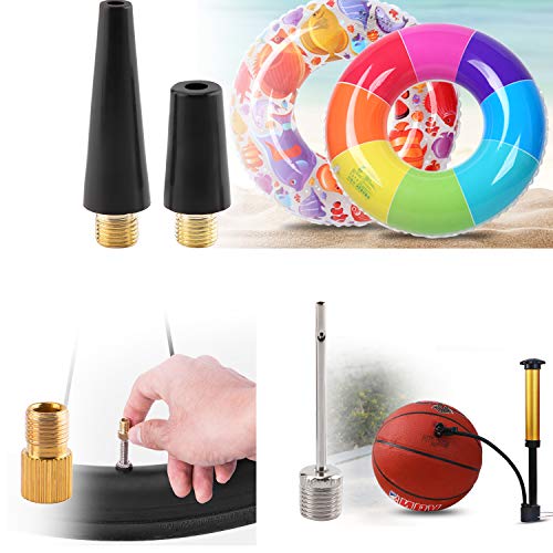 SAVITA Ball Pump Inflation Needle Set Tire for Inflatables Air Nozzle Pump Adapter Adaptor for Inflator Toys, Sport Balls, Basketball, Balloons and Bicycle Bikes