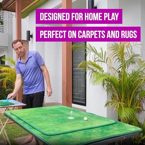 Fingagolf Indoor Golf Game Realistic Golf for Home, Office, or Travel – Unique Gift for Golfers of All Ages - style: Tee Box and Green Playmats