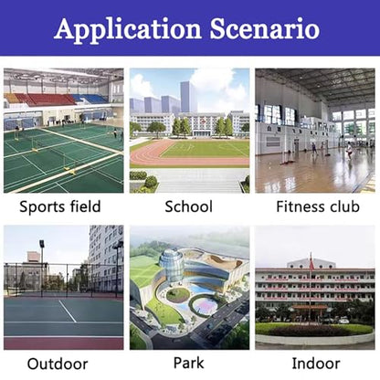 Volleyball Poles,with Volleyball Nets/Badminton Net,Badminton Nets Pole for Backyard with Adjustable Height,Portable Volleybal Net Training Stands,for Adults Kids Stadium