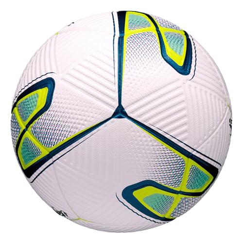 Baden | Rivo | Perfection Match Soccer Ball | Seamless 12-Panel Thermal Bonded | Soft-Touch PU + LPOE Cover with Corduroy Control Texture | Size 5