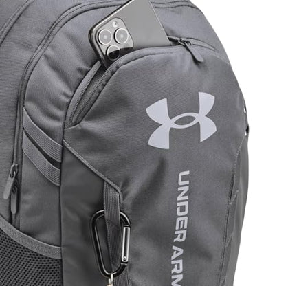Under Armour Unisex-Adult Hustle 6.0 Backpack, (025) Castlerock / / Steel, One Size Fits Most - color: (025) Castlerock / / Steel, size: One Size