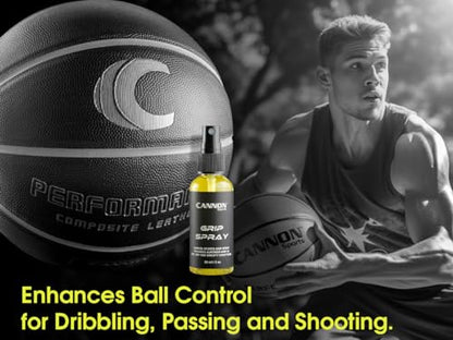 Cannon Sports All-Weather Hand Grip Spray for Athletes - Instant Tack Zero-Slip Hand Control - Boost Traction & Performance in Pickleball, Golf, Tennis, Football & More - 60ml Natural Formula