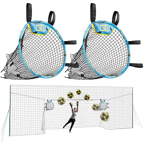 Open Goaaal 3-in-1 Soccer Training Rebounder - Soccer Goal for Volley, Passing, Training - Outdoor Sports, Backyard Games - size: Large with Targets