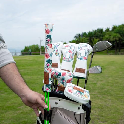 Golf Alignment Stick Cover Premium Leather Perfect Cover for Alignment Sticks Stylish Design Alignment Sticks Holder Golf Club Protector Holds 2 Sticks (for Golf Alignment Stick)