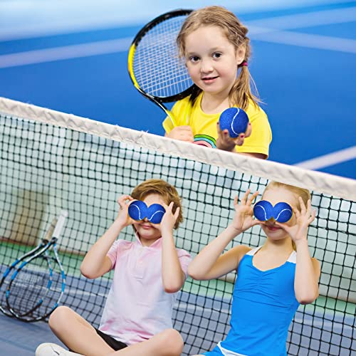 Vinsot 48 Pcs Standard Pressure Tennis Balls Bulk, Training Tennis Balls Practice for Player Beginner Training Sports Ball, 2.5 Inch - color: blue