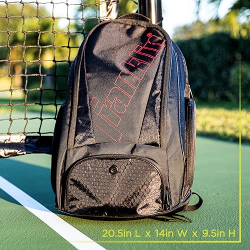 Franklin Sports Pickleball Bags - Deluxe Competition Pro Backpack for Gear + Equipment - Pickleball Bag for Men + Women - Holds Paddles, Balls + Accessories - Elite Nylon Fabric