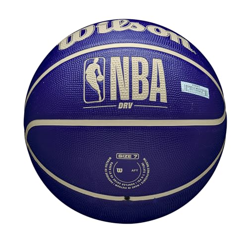 WILSON NBA DRV Outdoor Basketball - Indigo/Beige, Size 5-27.5" - color: Indigo/Beige, size: Size 5 - 27.5", style: DRV