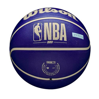 WILSON NBA DRV Outdoor Basketball - Indigo/Beige, Size 6-28.5" - color: Indigo/Beige, size: Size 6 - 28.5", style: DRV