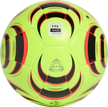 Adidas Tiro League Soccer Ball - color: Lucid Lemon/Black/Lucid Red/Iron Metallic, size: 5