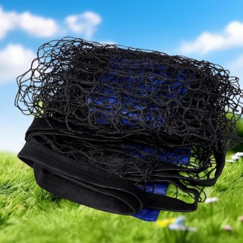 Pickleball Replacement Net Training Gear Weatherproof Lightweight 10ft Black Polyester Practice for Home Badminton