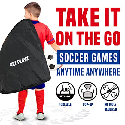Soccer Goals Soccer Net - Kids Pop-up Football Goals for Backyard Practice & Training, Portable Set of 2