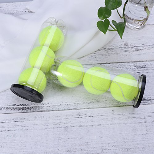 3pcs Tennis Balls Can Practice Tennis Balls Championship Regular Duty Tennis Ball Pet Dogs (Yellow)