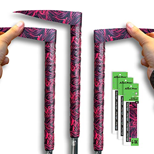 Alien Pros Golf Grip Wrapping Tapes - Innovative Golf Club Grip Solution - Enjoy a Fresh New Grip Feel in Less Than 1 Minute - style: 3-Pack Fire