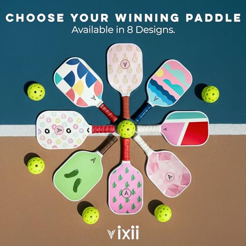 Carbon Fiber Pickleball Paddles with Cushion Comfort - Pickleball Paddle Cushion Grip with Polypropylene Honeycomb Core, Lightweight Adult Paddles with Paddle Cover