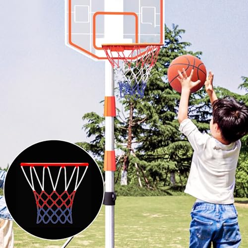 8 Pcs Mini Basketball Nets Replacement for 8"-10.25" Basketball Rims with 10 Loops, Nylon Small Basketball Hoop Net Outdoor Indoor Basketball Net for Kids