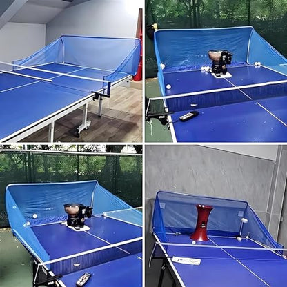 Table Tennis Ball Catch Net Table Tennis Catch Net-Attaches to Ping Pong Table, Practice Net for Ball Collection During Table Tennis Robot, Serve or Multi-Ball Training