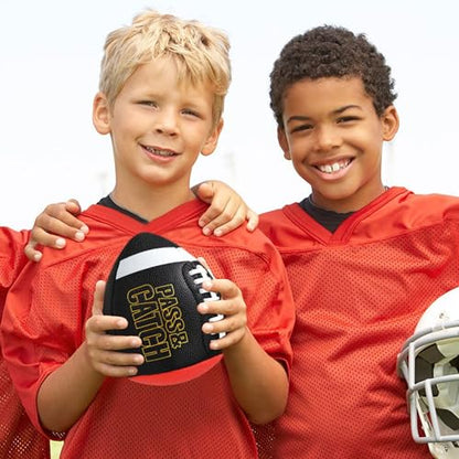 PassCatch Composite Training Football, Peewee Size, Youth Size(Ages 5-13) & Official Size(Ages 14+), Enhance Solo Passing Catching Skills(with Pump) - style: Youth Size 7(Ages 5-14)