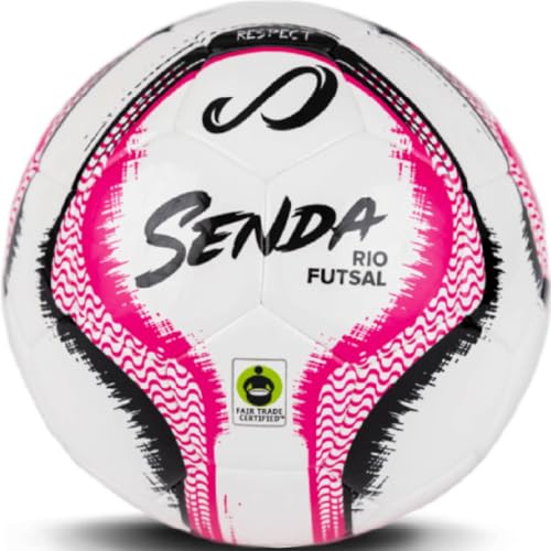 Senda Rio Premium Training Low-Bounce Futsal Ball, Fair Trade Certified - color: Pink, size: 4