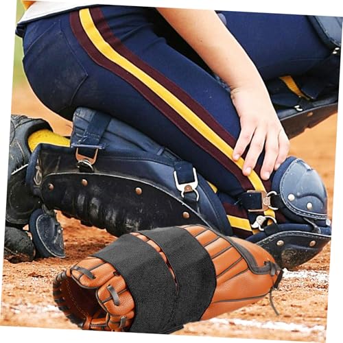 Baseball Gloves Strap Adjustable Elastic Band with Sticker Closure Durable Nylon Glove Wrap for Enhanced Grip Air Circulation Support Suitable for Baseball Softball