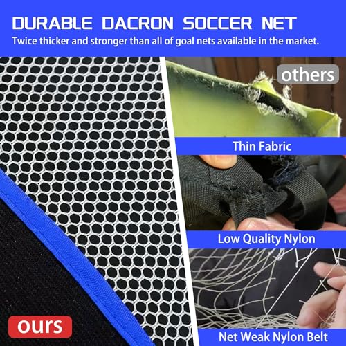 Onini Upgrade 6 Foot Pop Up Soccer Goals Blue - Portable Foldable Training Football Net with Target and Bag - Ideal for Toddler, Boys, Youth Outdoor Sports Games(2 Pack) - size: 4 ft Round